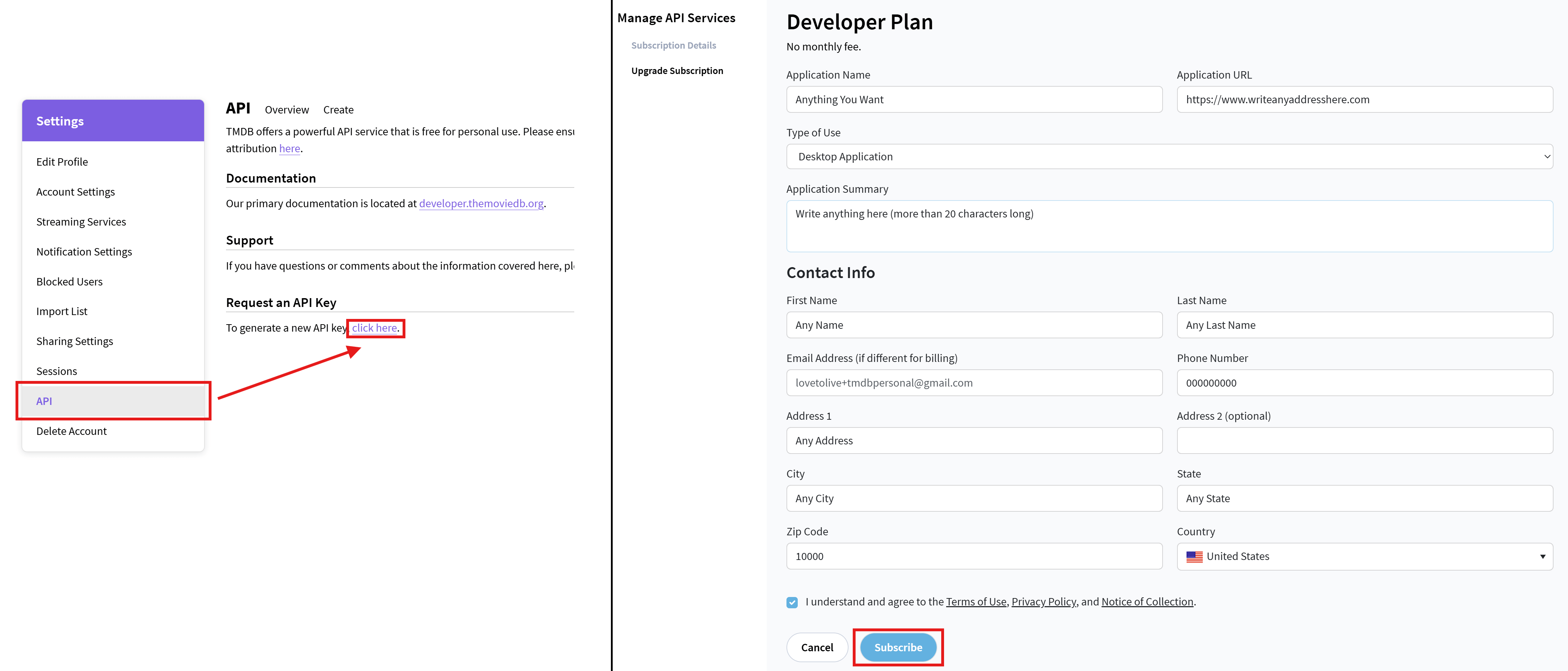 TMDB API Key