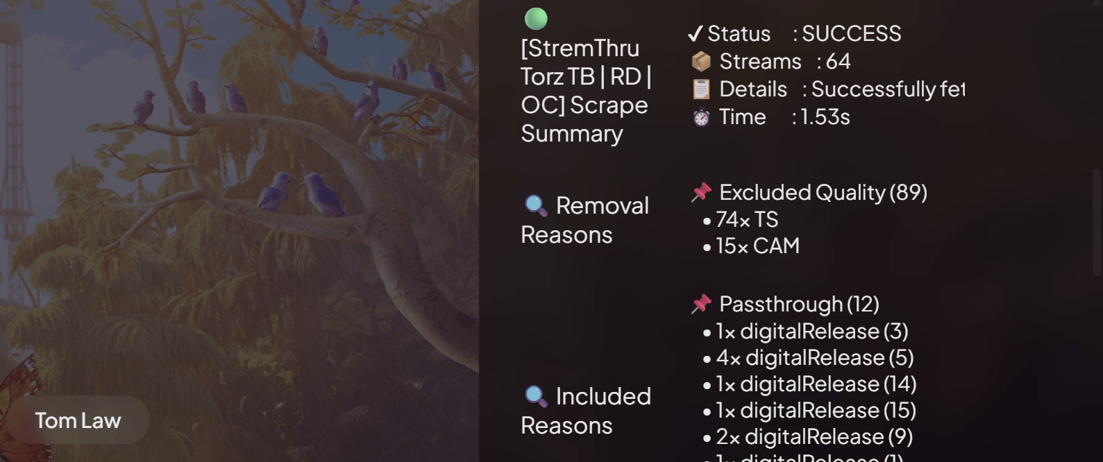 Show Statistics
