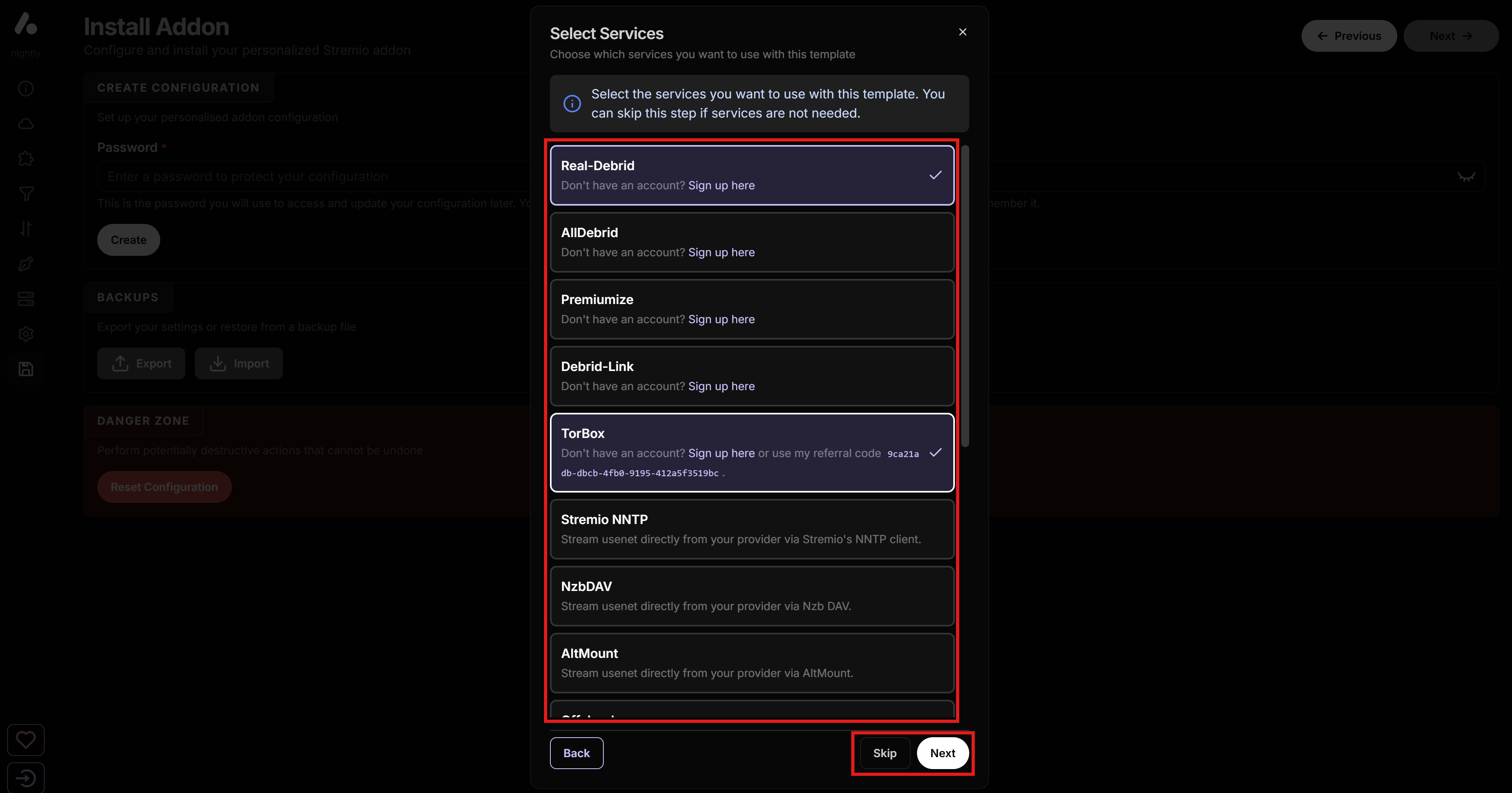 Select Services