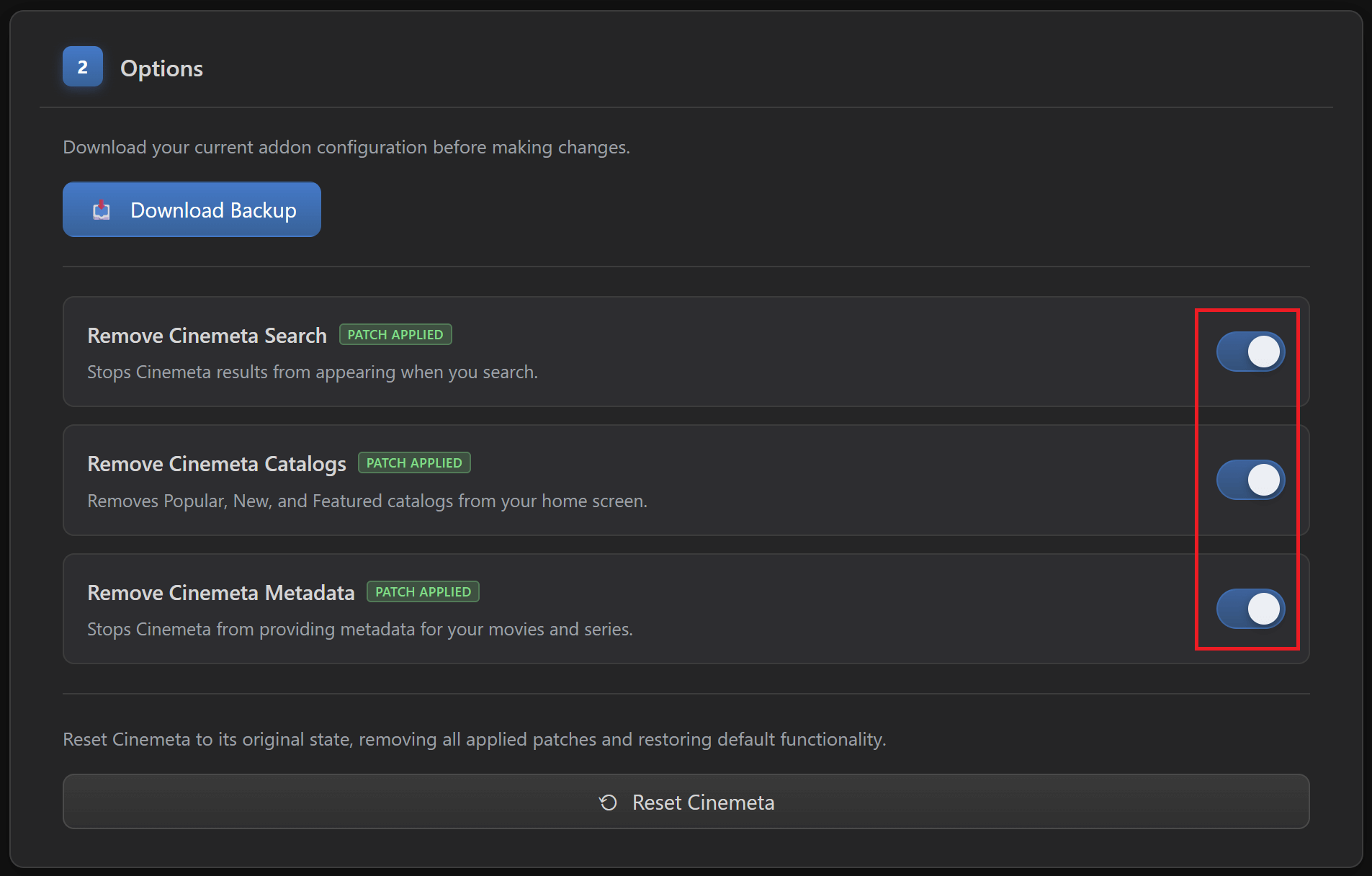 Enable Patches